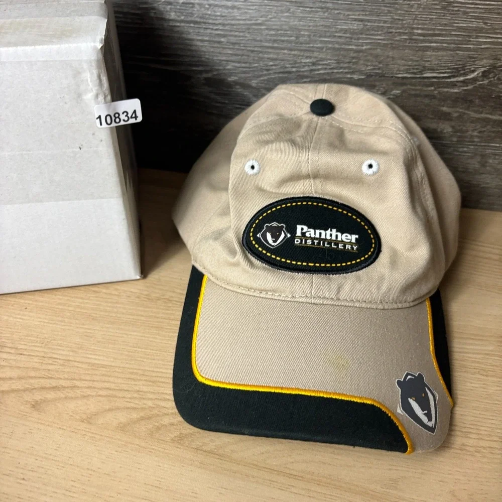 Panther Distillery Hat Cap Strap Back Brown Adjustable